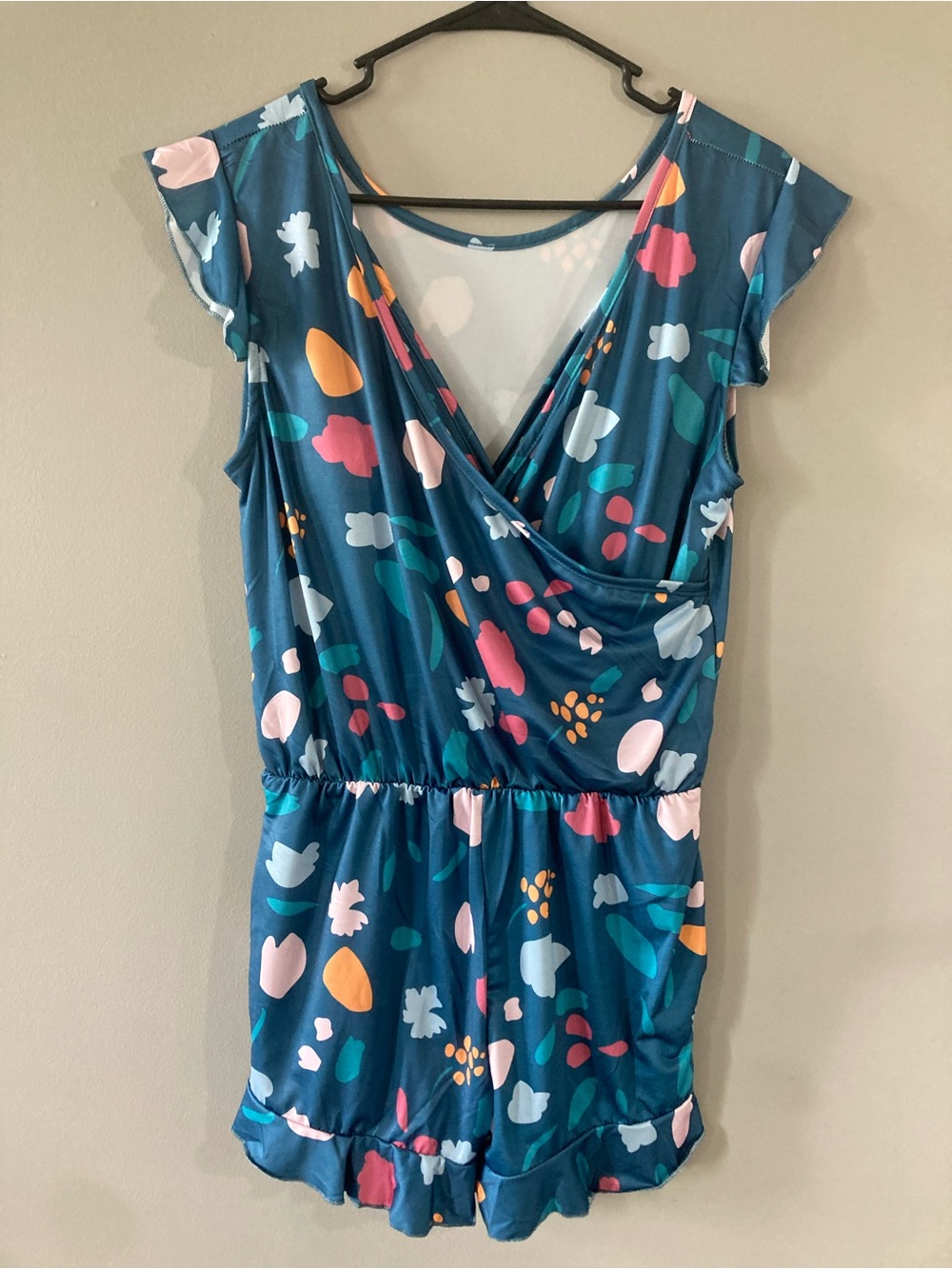 Women’s Viral One Piece Floral Swim Romper with Pockets!